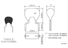 CSALS-X,進口陶瓷諧振器,村田插件晶振